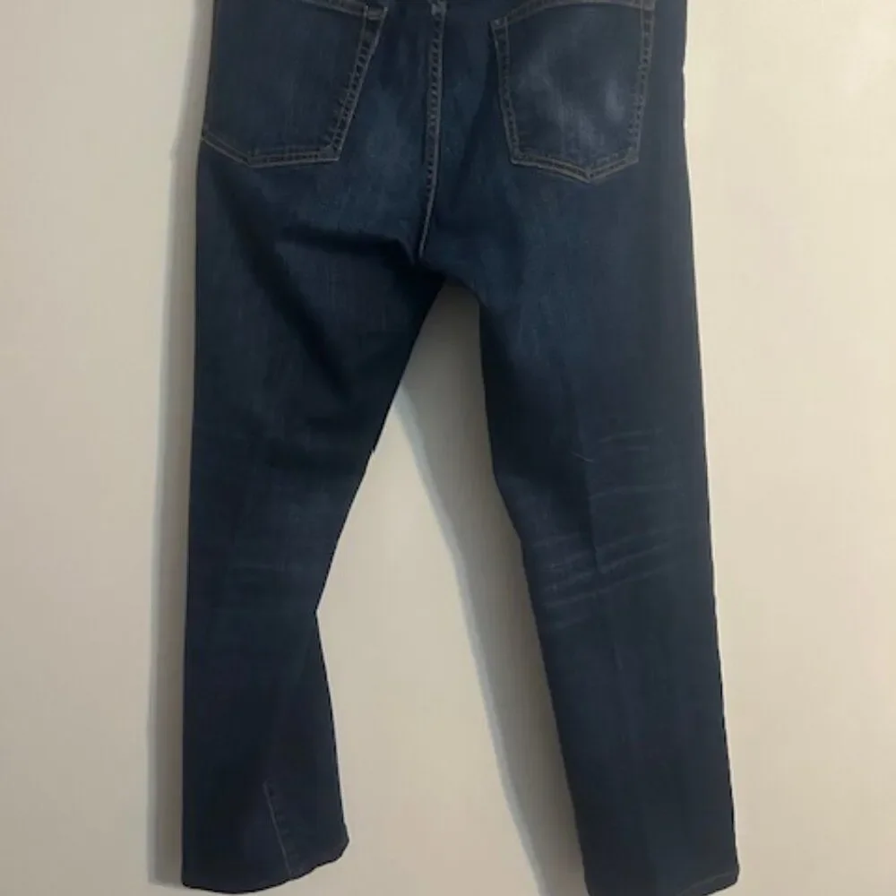 Lands' End Square Rigger 5 pocket straight denim jeans, size 35